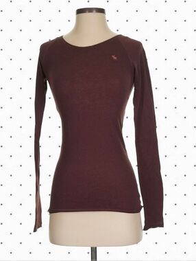 Abercrombie vintage dark brown long sleeve tshirt
